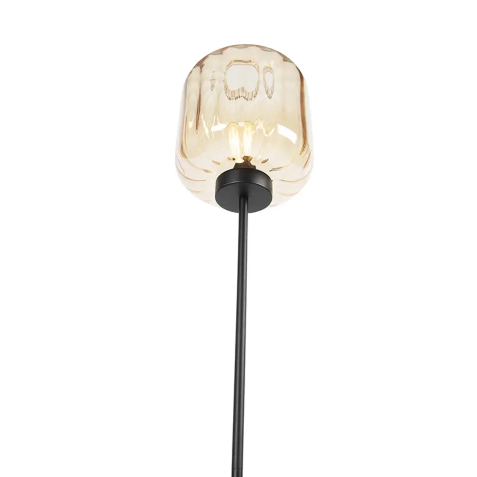 Qazqa vloerlampen qara beige e27
