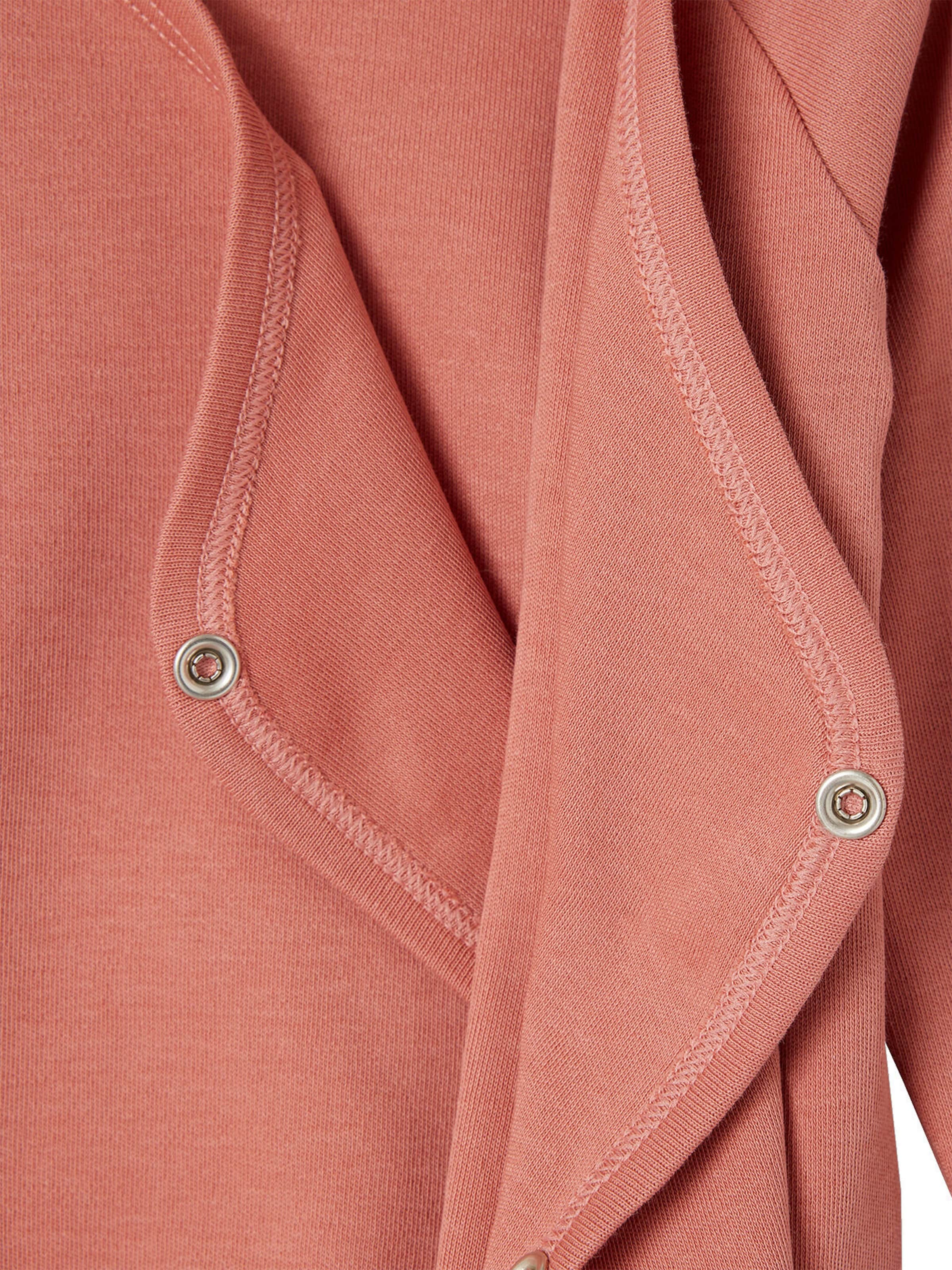 Vertbaudet Bio-Kollektion: 5er-Pack Baby Wickelbodys mit langen Ärmeln vanille