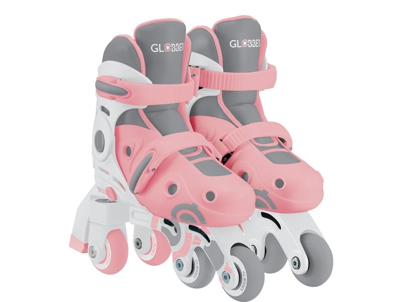 GLOBBER Inline-Skates 2 in 1 Gr. 30-33, Pastel Pink Anpassbare Skates