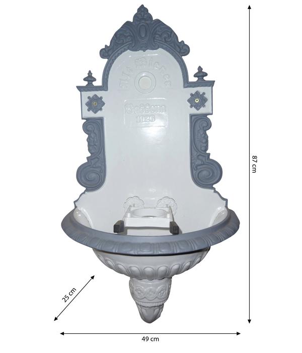 Tomco Aluminium-Wandbrunnen Wiener Bassena,