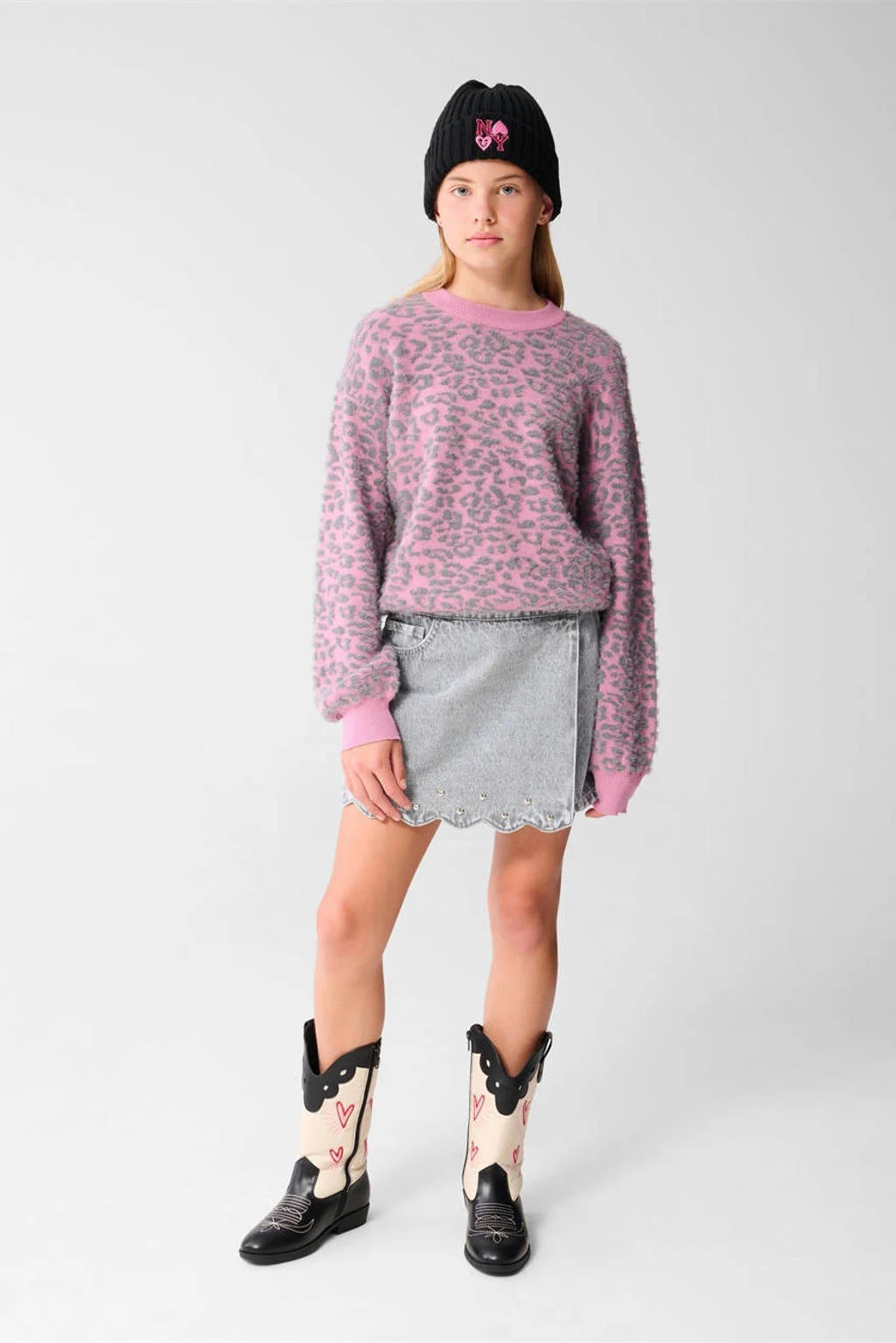 Shoeby denim skort grey denim