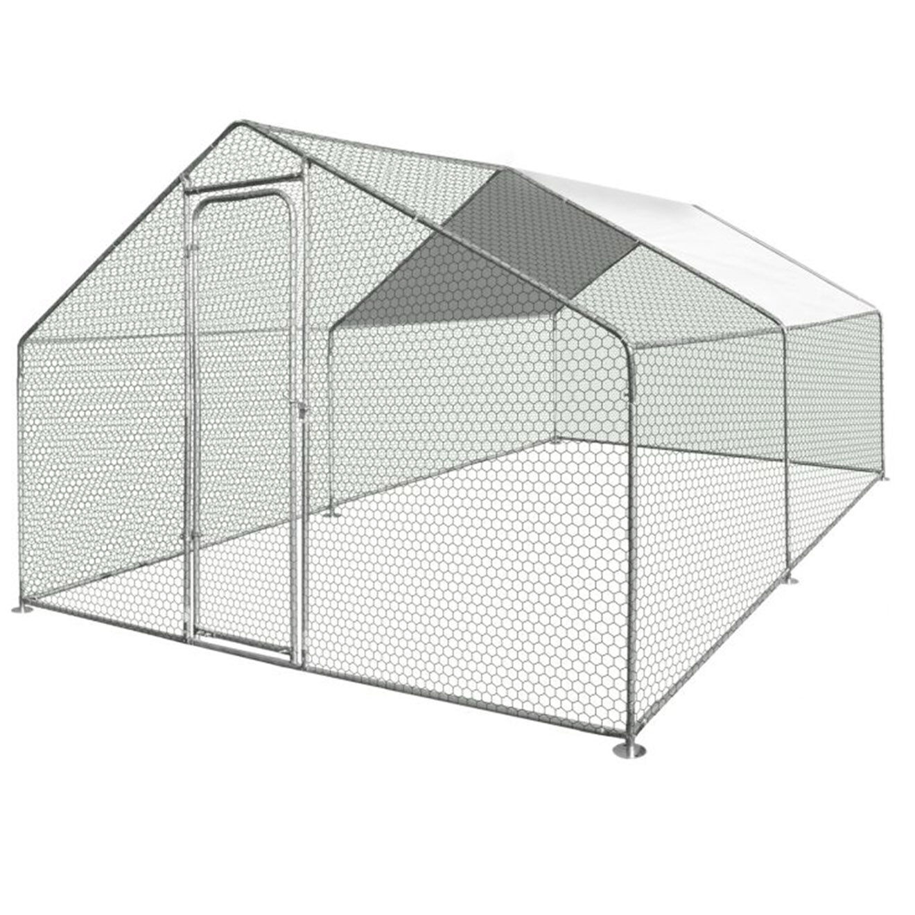 JARDIKT Enclos extérieur grillagé 12m² 2022 - 3x4m gris