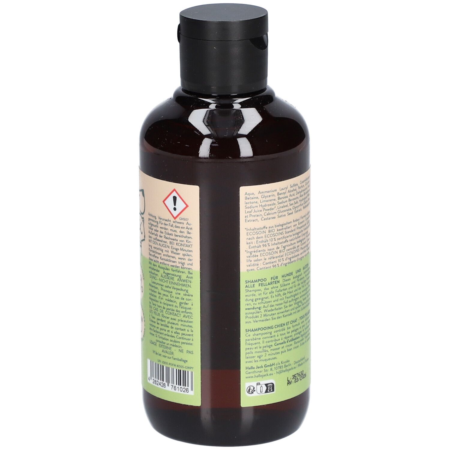 Hello Jack Bio-Shampoo alle Felltypen