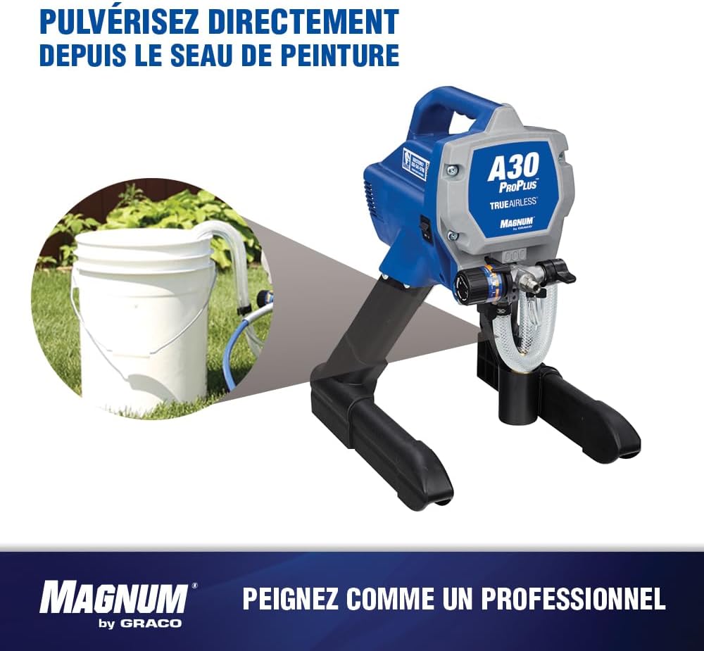 Magnum by Graco 17C244 Pistolet à Peinture airless A30 ProPLUS, Usage Domestique (débit 1 l/Min, Pression Max. 207 Bars)
