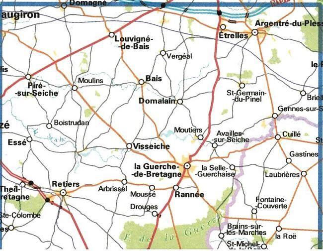 IGN - 1319 SB LA GUERCHE DE BRETAGNE 1 25 000