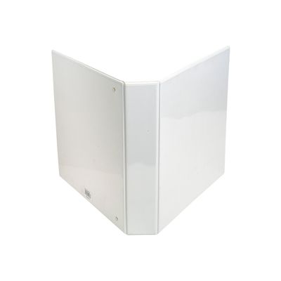 Exacompta Kreacover - Classeur à anneaux personnalisable - Dos 44 mm - A4 Maxi - blanc - 3 pochettes extérieures