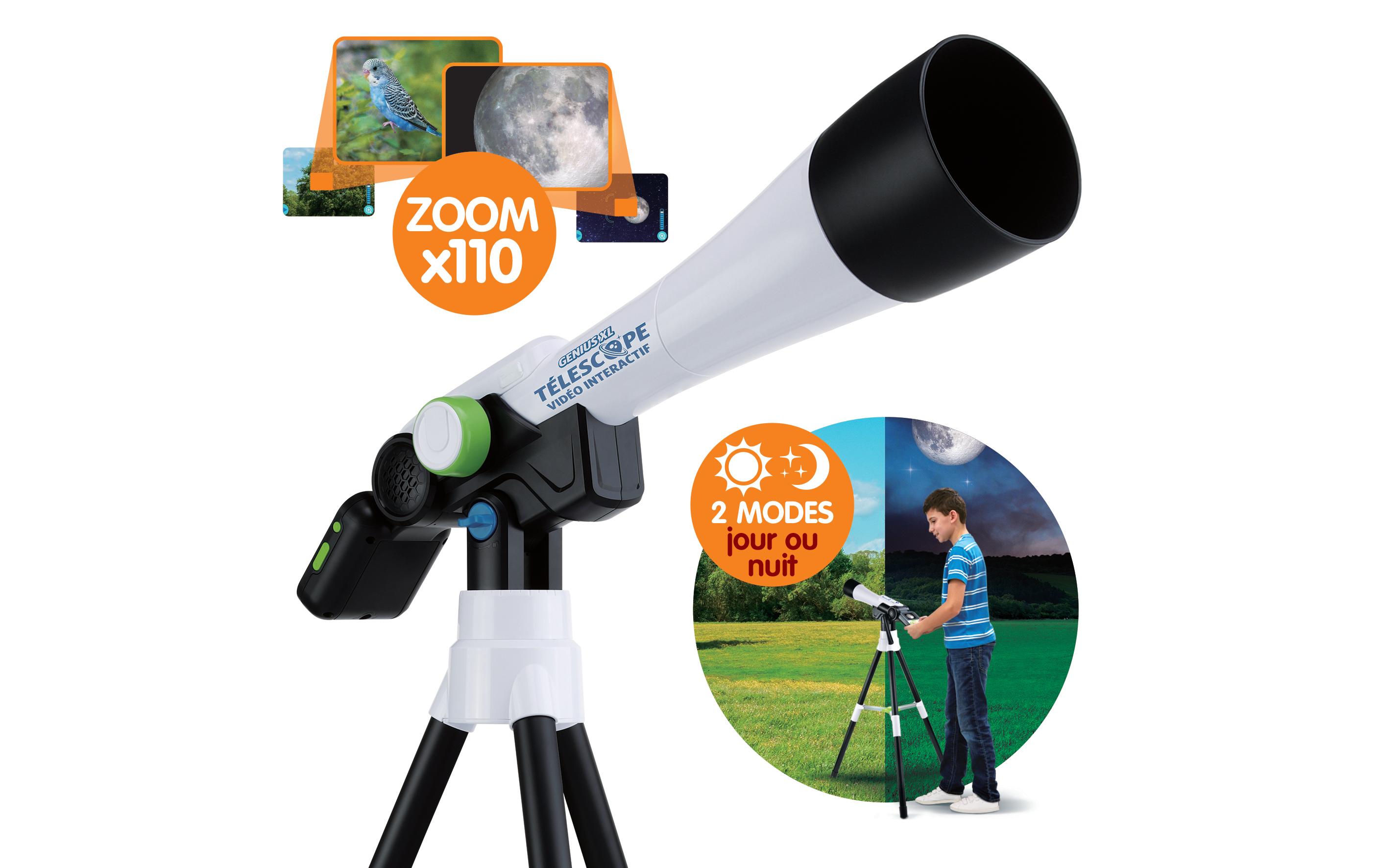 Genius XL Téléscope Vidéo interactif -FR-<br>Digitales Teleskop auf Stativ inklusive NASA-Inhalten und Sammelkarten