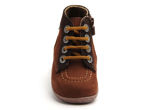 Kickers boots bottine bebe bonzip marron