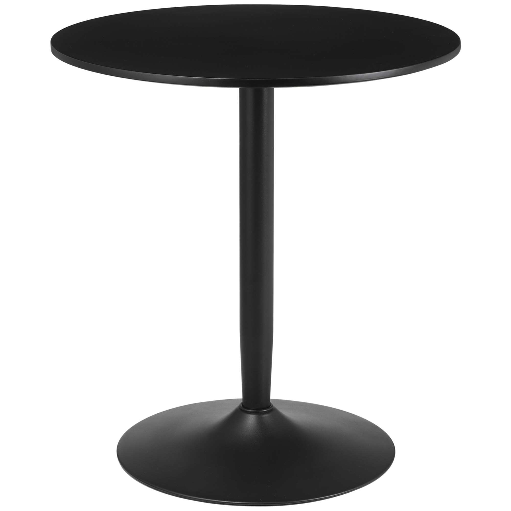 HOMCOM Esstisch mit geräumiger runden Tischplatte 70L x 70B x 75H cm