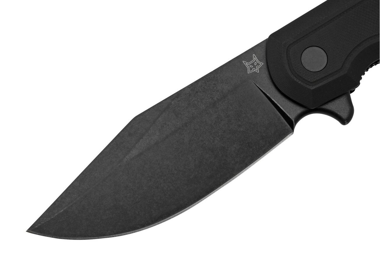 Fox Knives Eastwood Tiger FX-524B Black Stonewashed D2, Black G10, zakmes Gudy van Poppel design