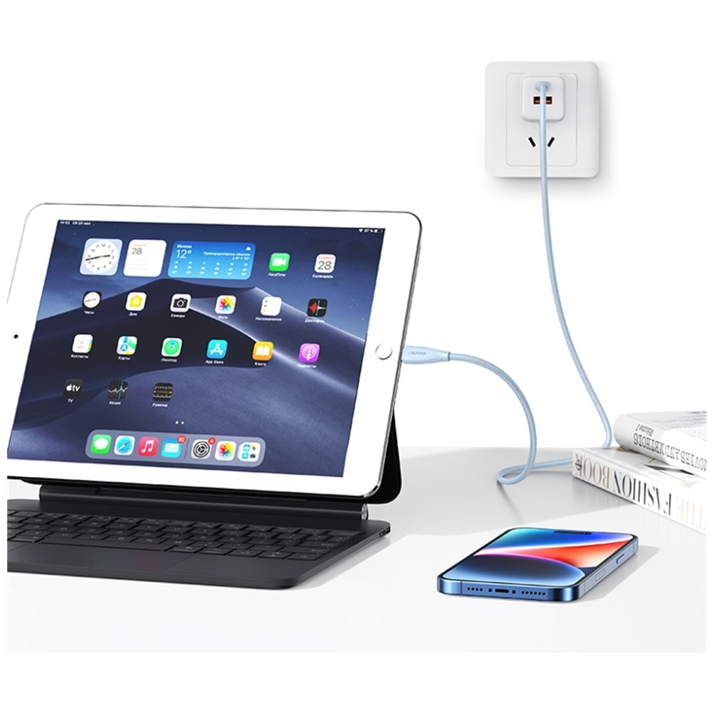 (1m) 30W USB C auf Lightning Ladekabel Datenkabel Fast Charge (USA001610) - Weiss