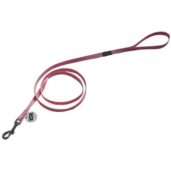 Laisse chat basic line 1,20 m rose pour chat