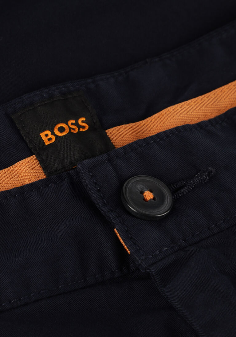 BOSS donkerblauwe boss korte broek chino-slim-short
