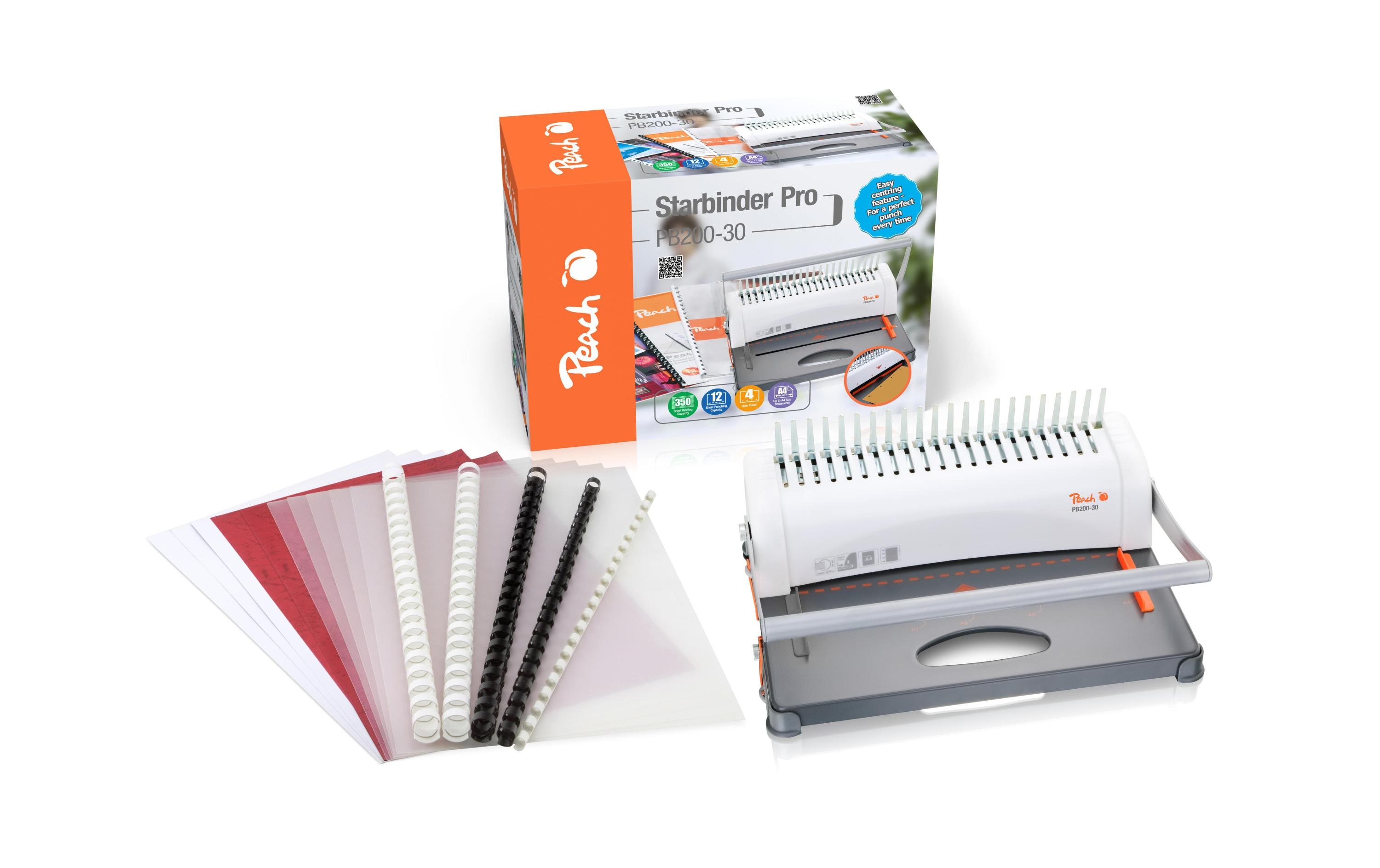 Bindegerät PB200-30 350 SeitenKompaktes Plastikbindegerät