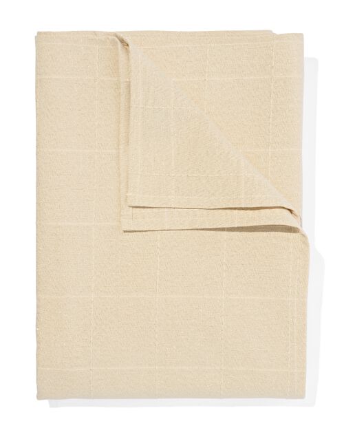 nappe 140x240cm coton sable avec carreaux pailletés