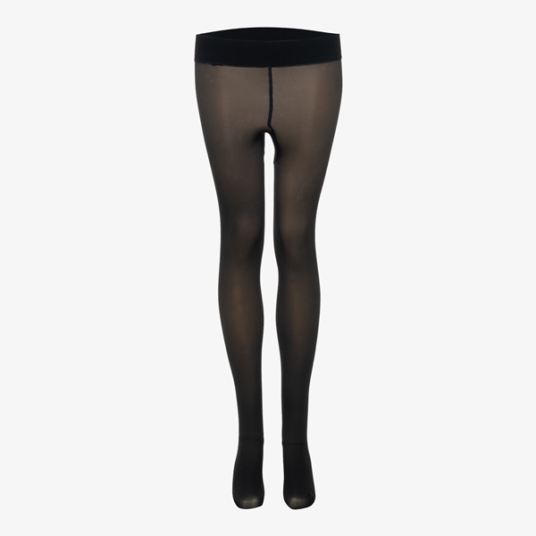 Dames fleece panty zwart