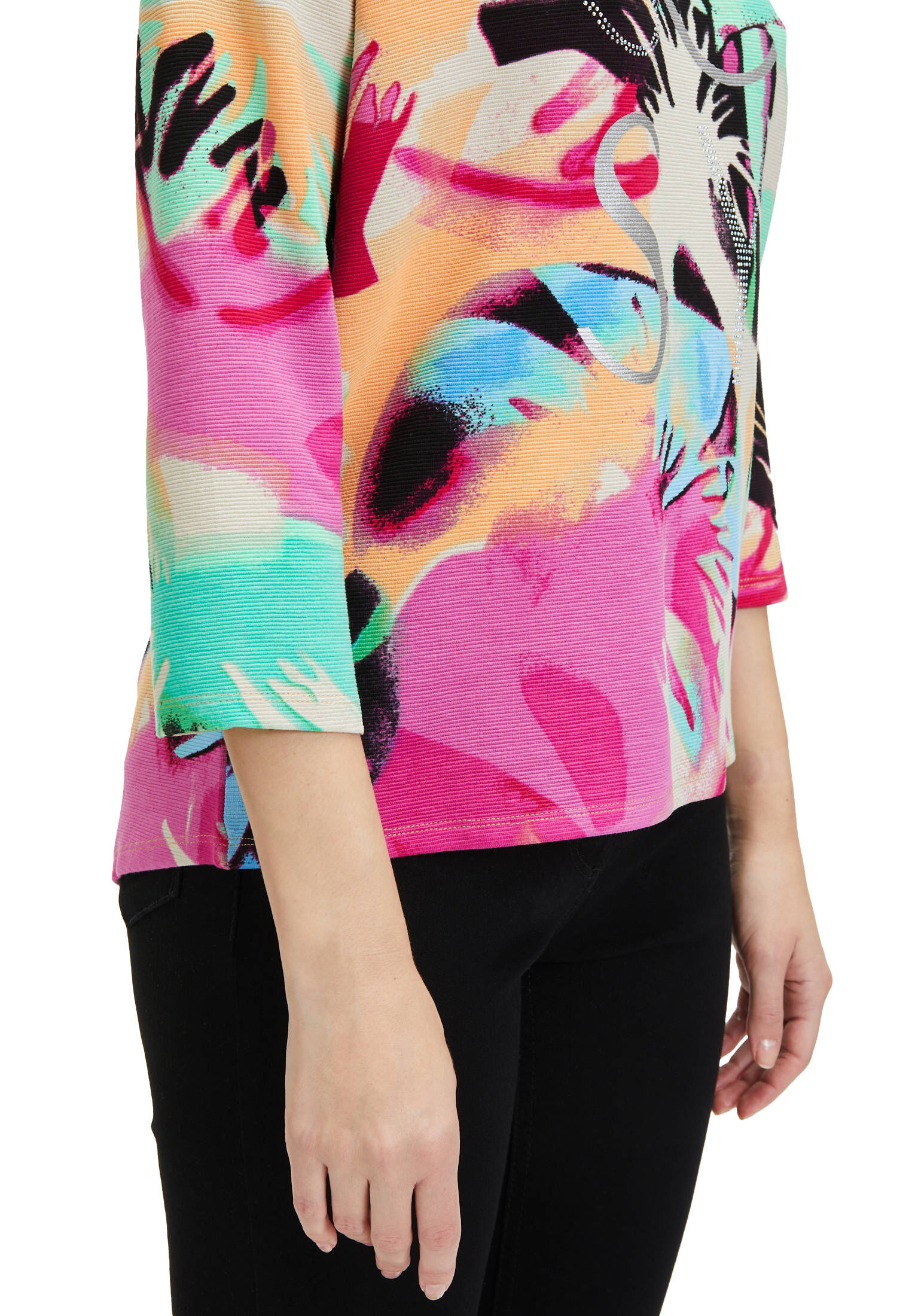 Betty Barclay| Damen Sweatshirt mit Rippenstruktur