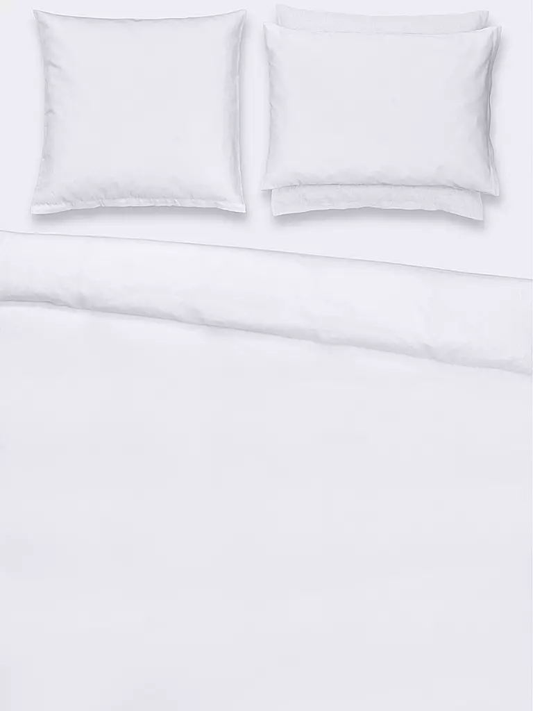 CHRISTIAN FISCHBACHER Satin-Deckenbezug 140x200cm Weiss  weiss