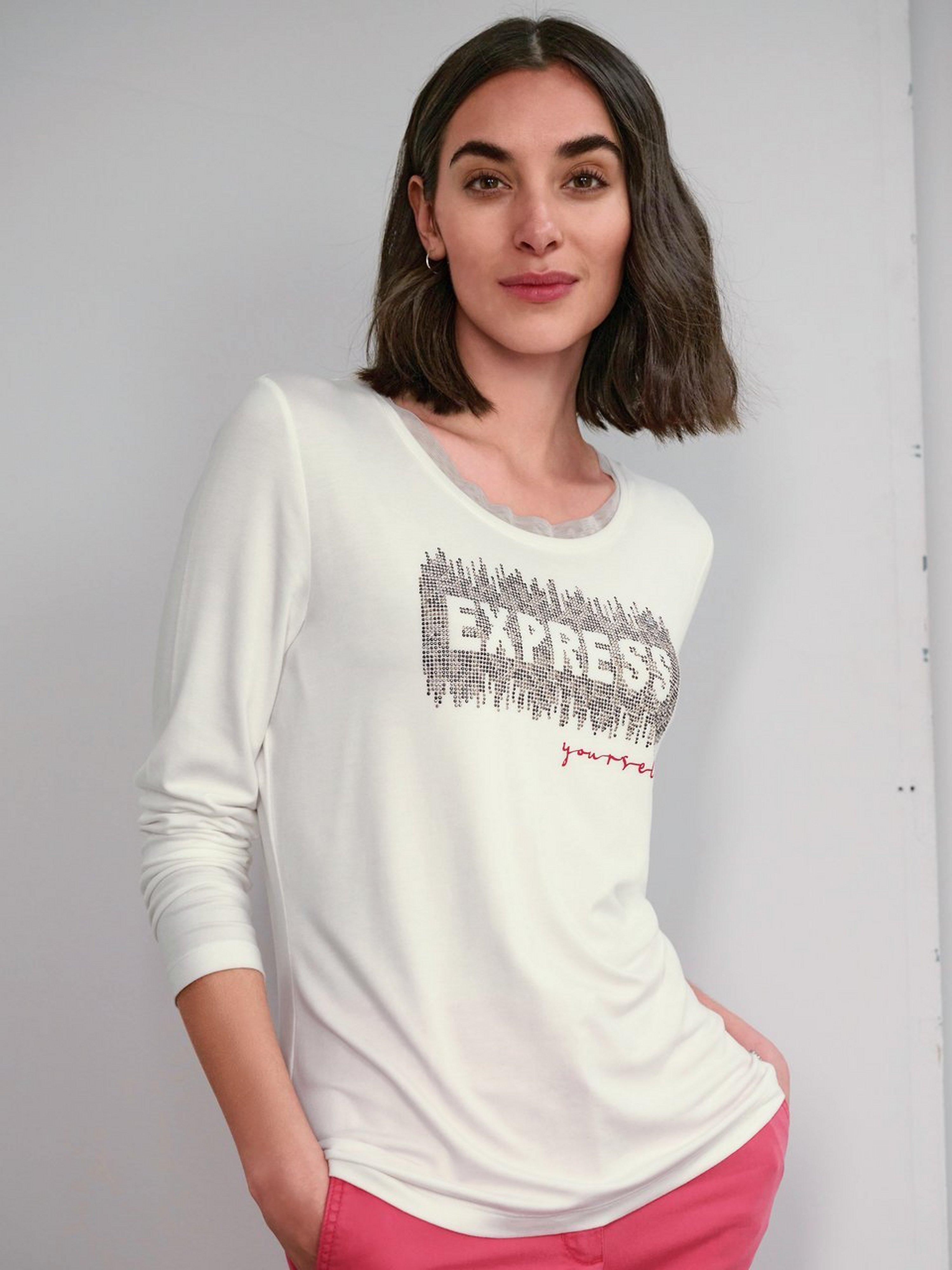 Rundhals-Shirt