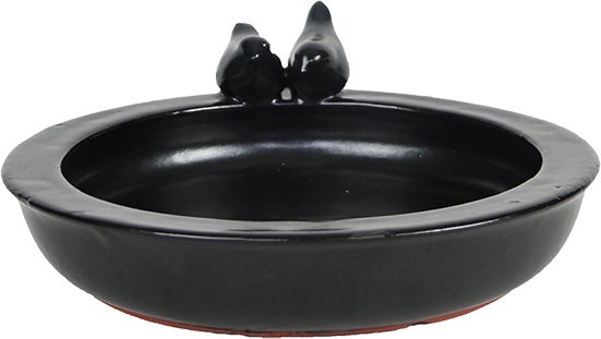 Esschert Design vogelvoeder- en drinkschaal antraciet 30,7 x 32,9 x 10,9 cm
