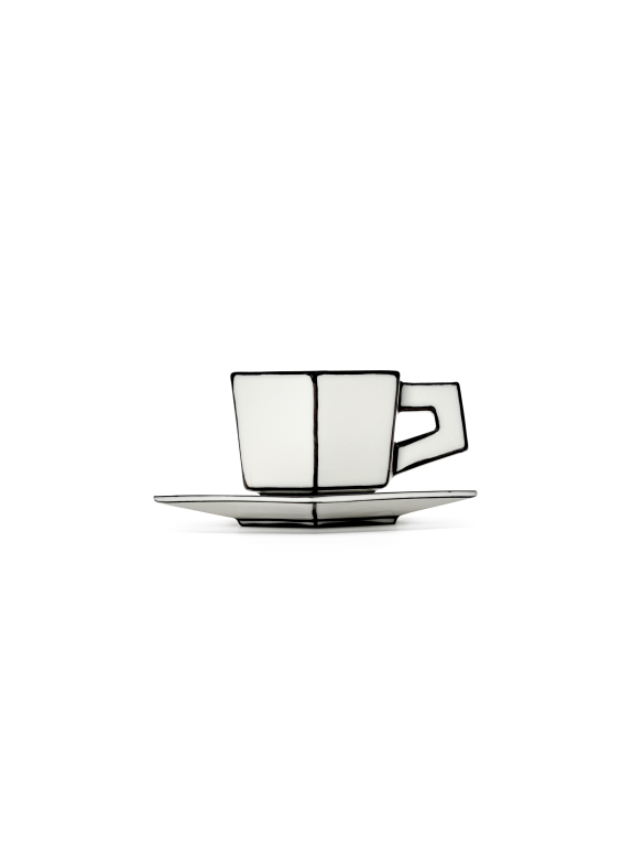 Serax Carte Blanche by A.Philips Espresso kop en schotel set van 2