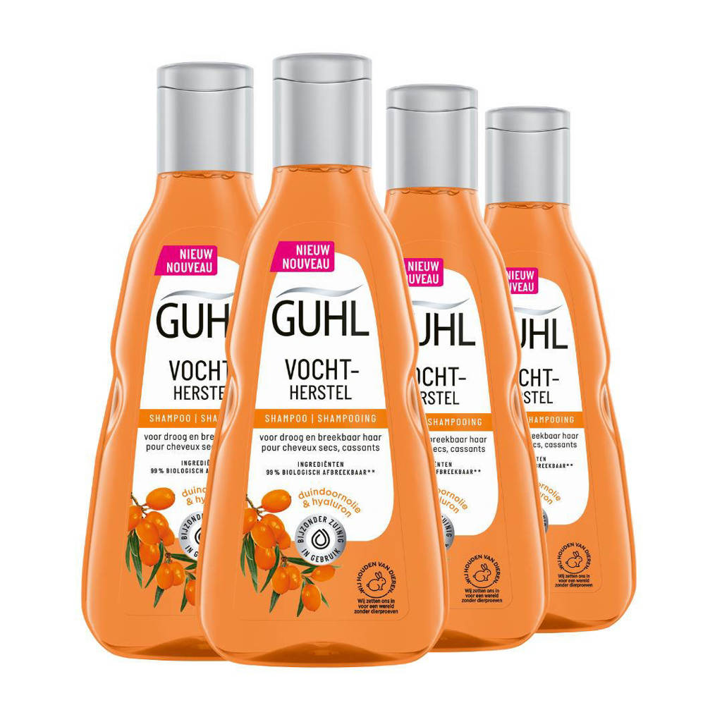 Vochtherstel shampoo - 4 x 250 ml - voordeelverpakking