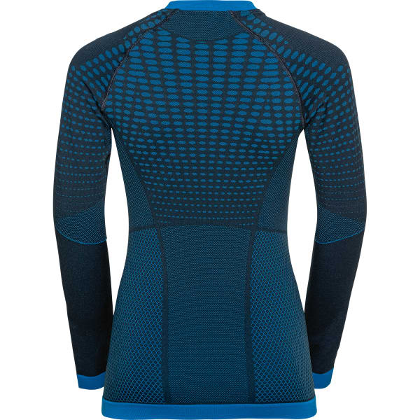 T-shirt thermique ODLO CREW NECK LS PERFORMANCE WARM KIDS DARK SAPPHIRE/INDIGO BUNTING