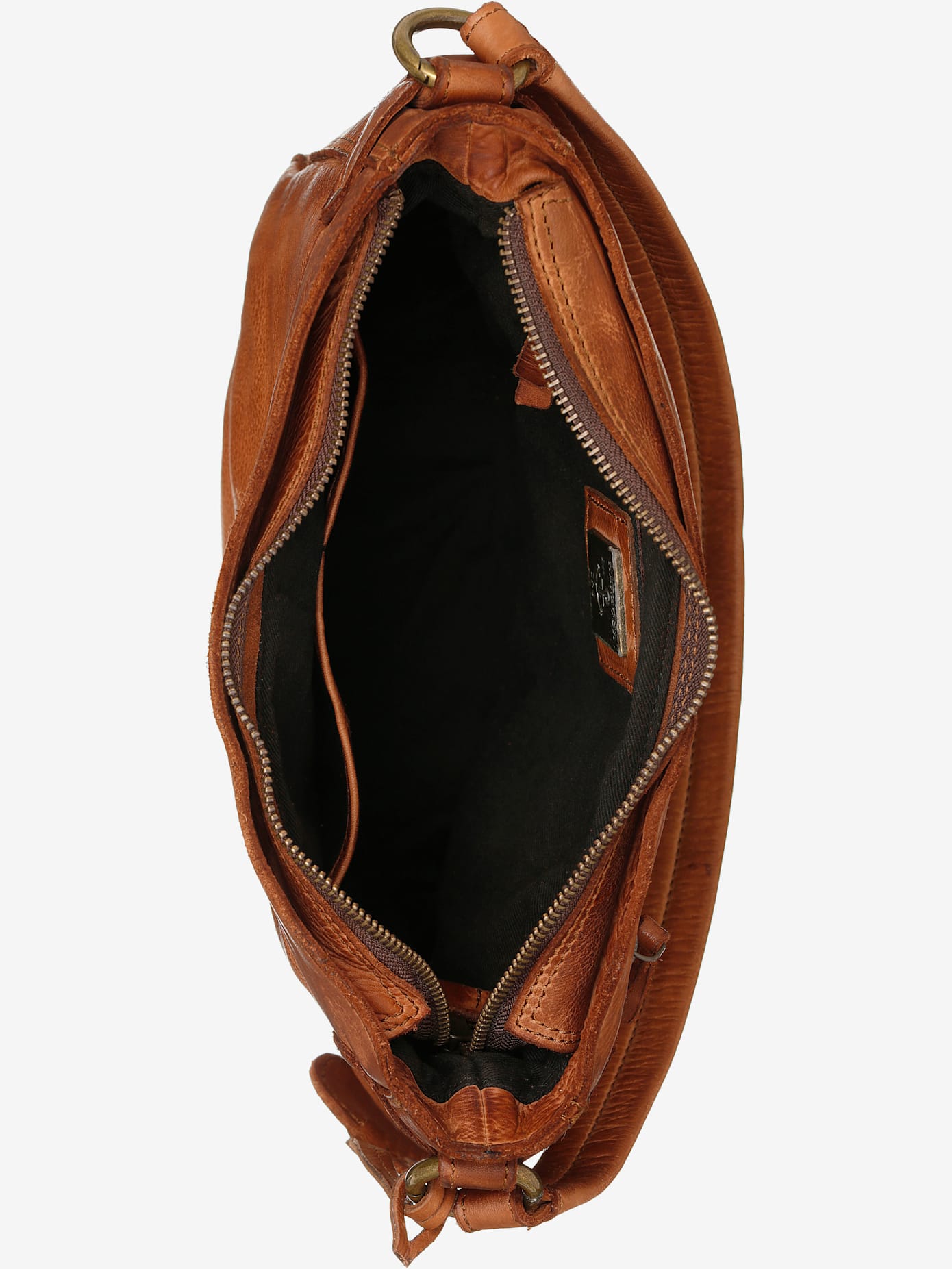 Sac hobo en cuir délavé