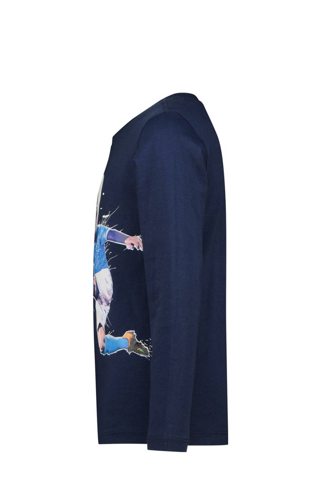 Messi longsleeve Goal met printopdruk donkerblauw