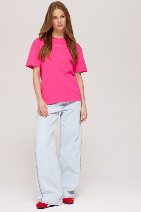 Harper & Yve roze dames t-shirt