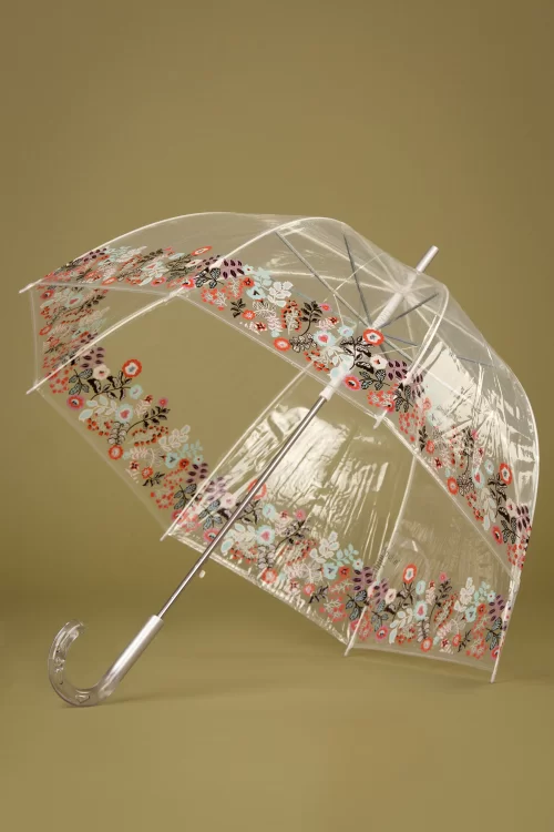 So Rainy Nouvelle Dentelle transparante koepelparaplu in multi