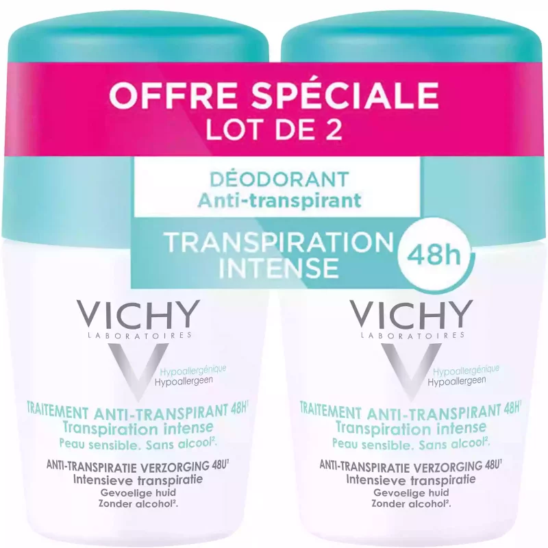 Vichy Anti-transpirant bille - Lot 2x50ml