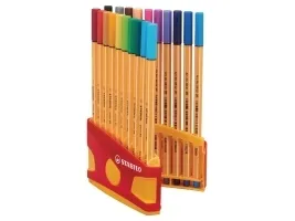 Fineliner Stabilo Point 88 Color Parade 0,4 mm - med 20 stk. ass. farver