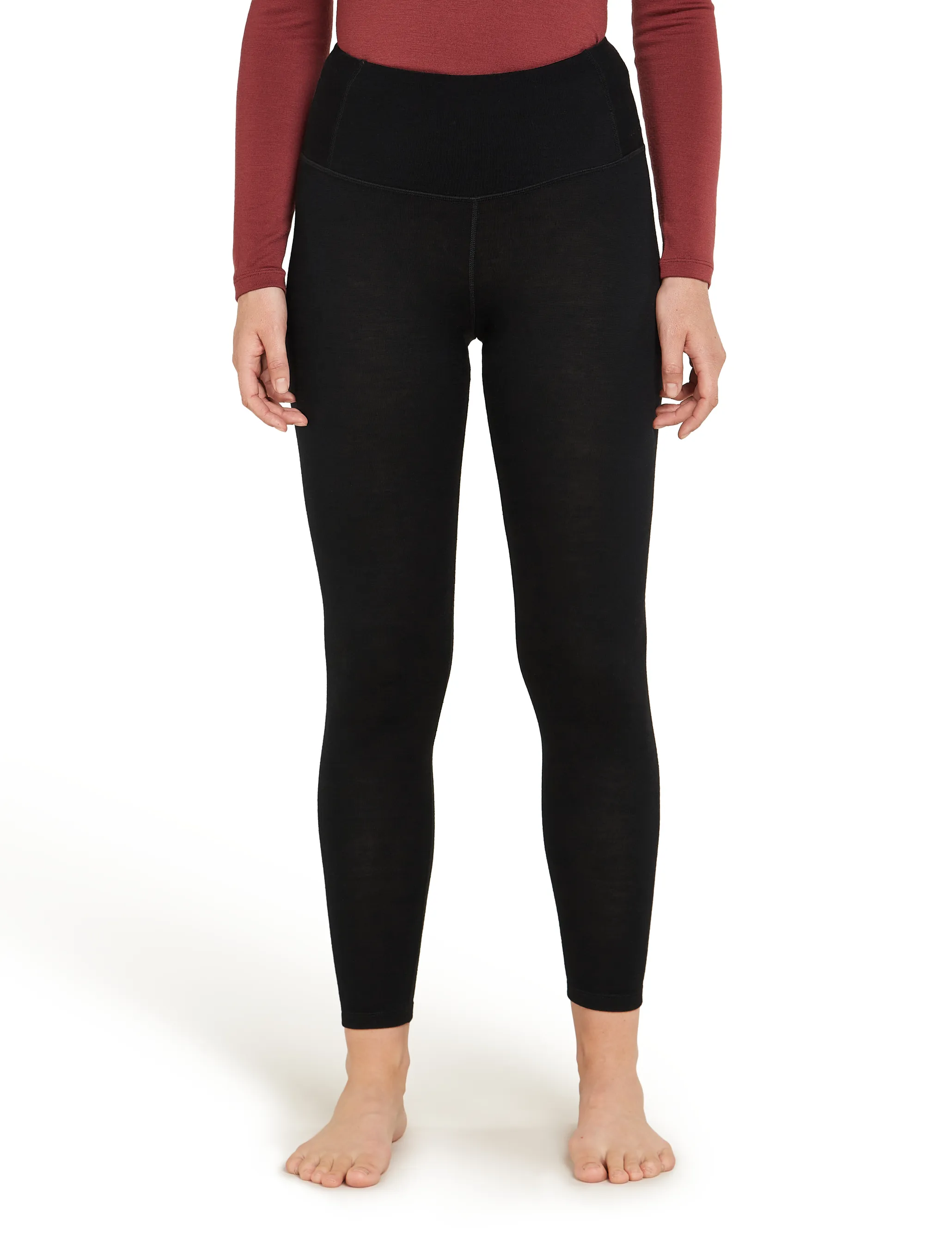 Icebreaker Women's Merino 260 Tech High Rise Leggings Black