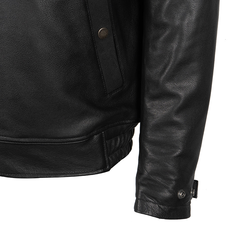 Helstons - Blouson Benny Cuir Rag Noir