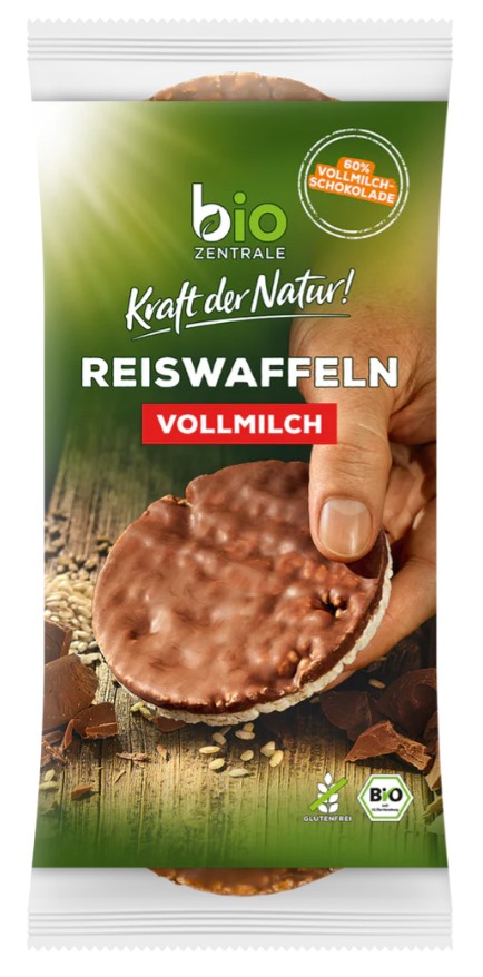 Biozentrale Bio Reiswaffeln Vollmilch100g MHD:6.5.25