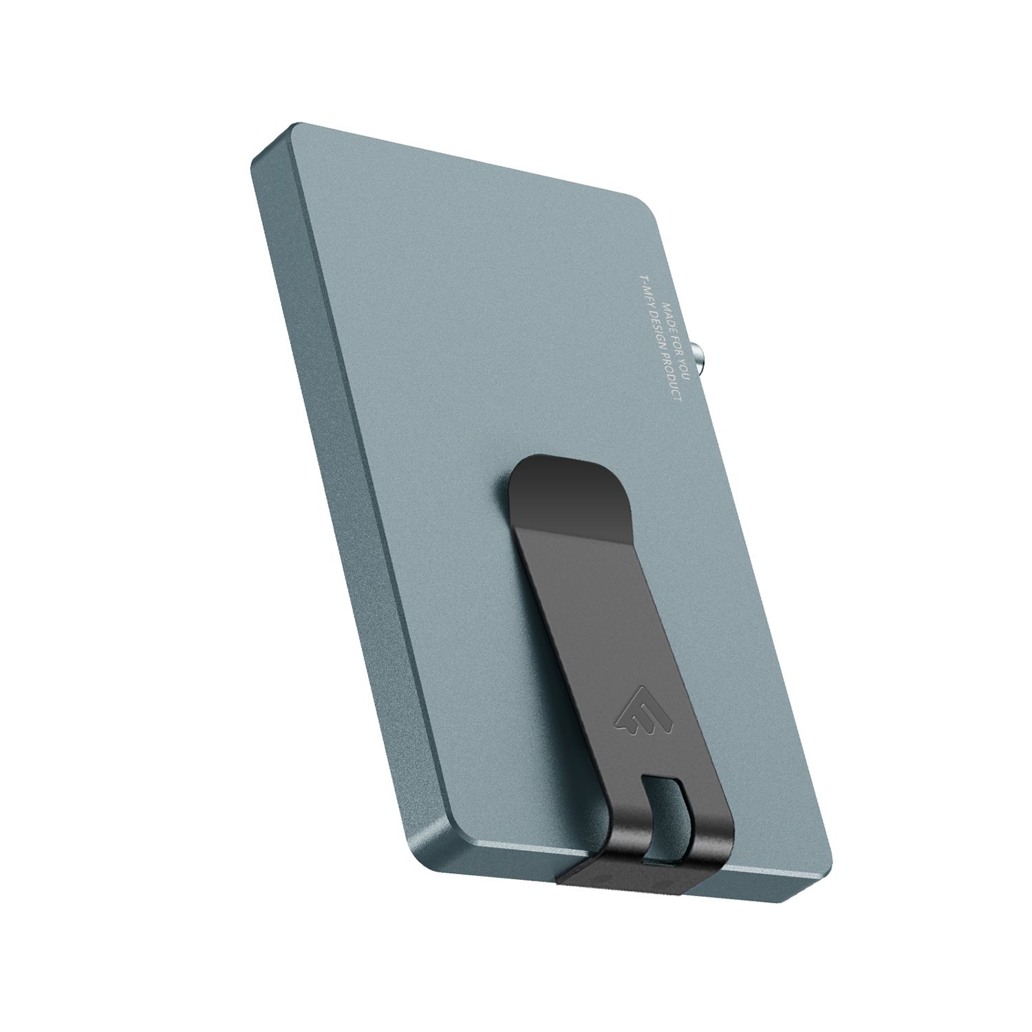 Valenta Cardprotector Aluminium Magsafe with Money Clip grey