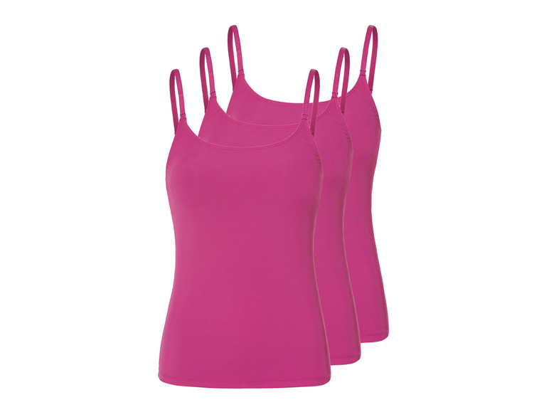3 stuks dames geribde tops