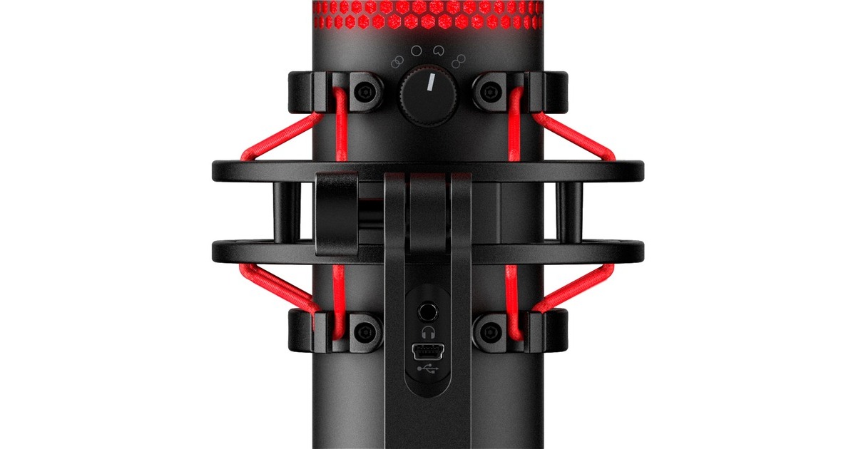 HyperXQuadCast microfoon  (Zwart/rood)