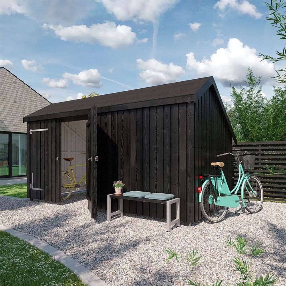 REDSKAPSBOD PLUS MULTI INKL TAKPAPP DOBBELDØR/STENGT 10,5 M²