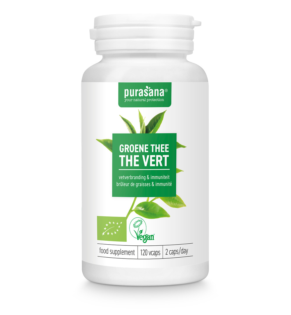 Purasanagroene Thee Extract – Vegan Bio (120 vega capsules)