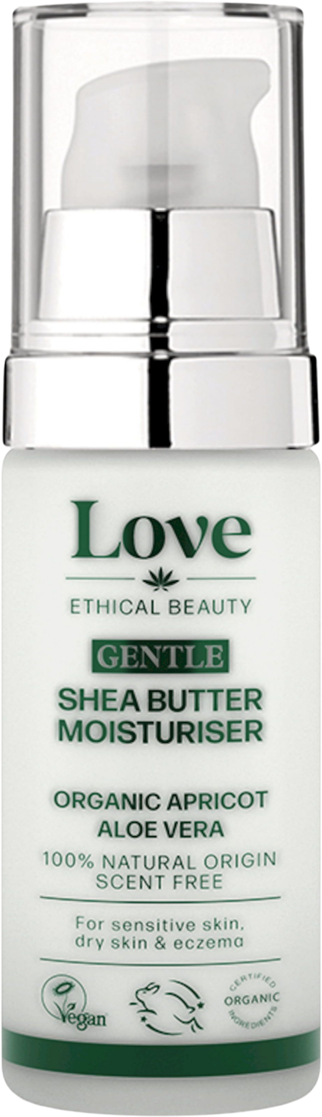Love Ethical Beauty  Gentle Sheabutter Moisturiser, 30 g