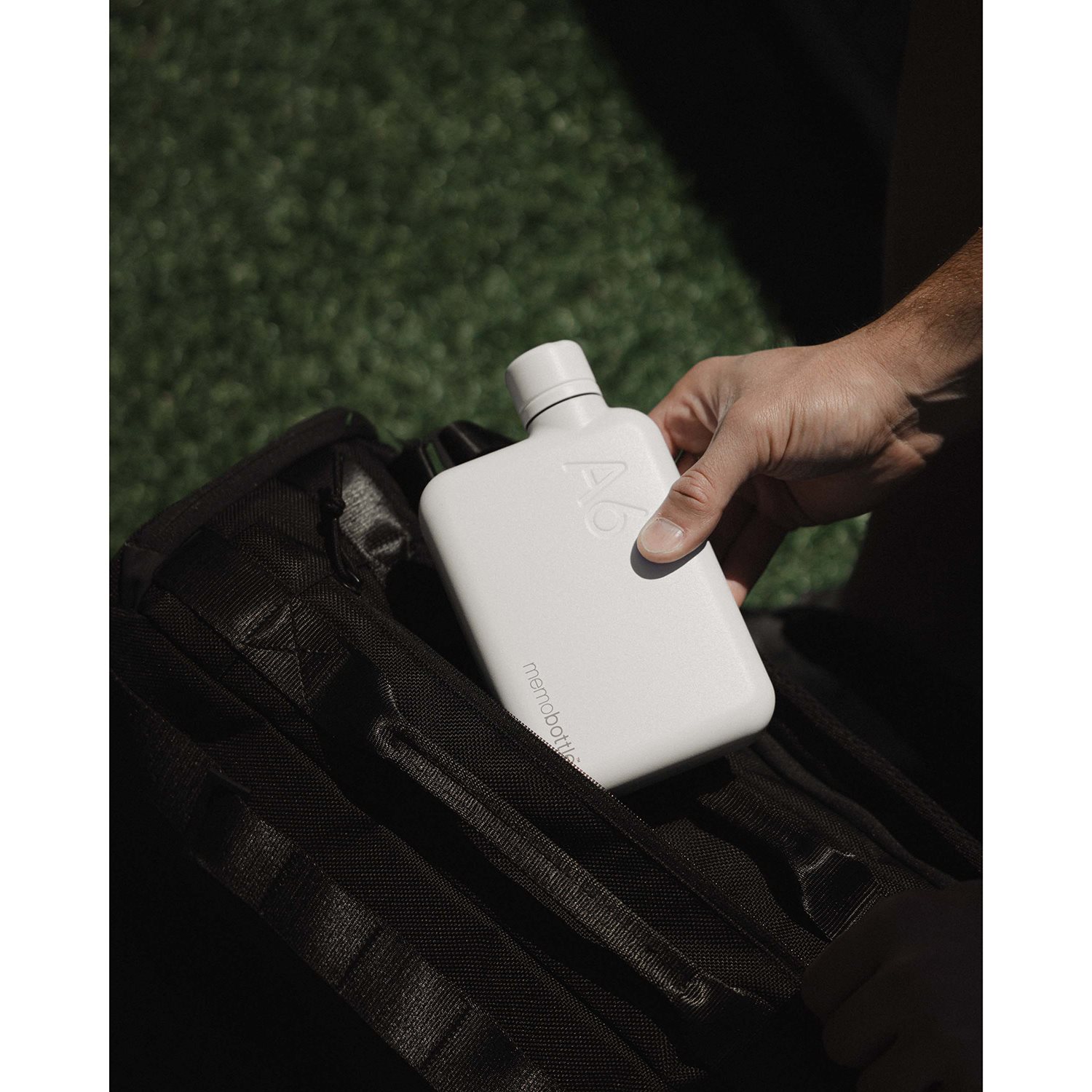 Memobottle A6 Bottle Stainless Steel 500ml white