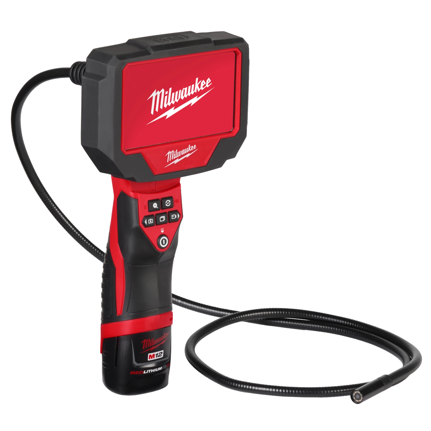 Milwaukee M12 360IC12-201C 360° inspectiecamera (1x 2.0 Ah Accu) in transportkoffer - 1,2 m