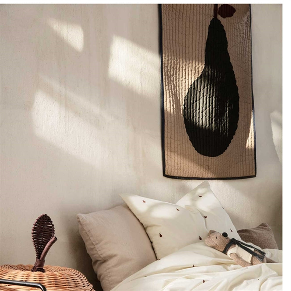 Pear Quilted Tæppe Sand - Ferm Living → Luksusbaby.dk