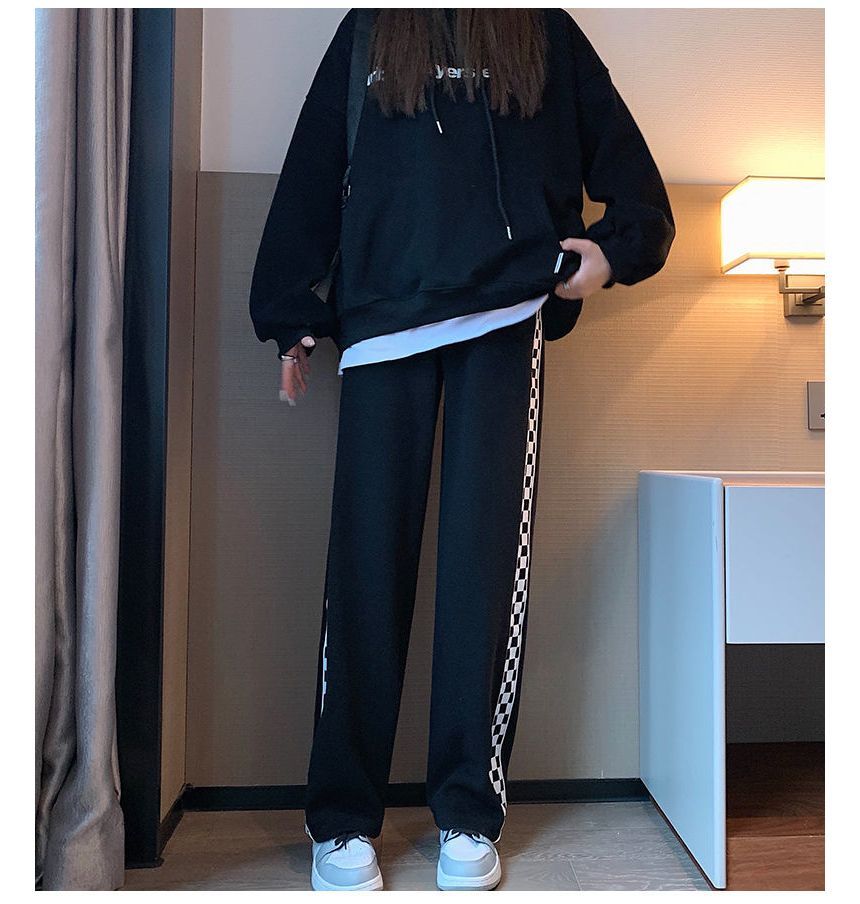 Cearyan - Rechte joggingbroek met trekkoord in de taille (verschillende ontwerpen)