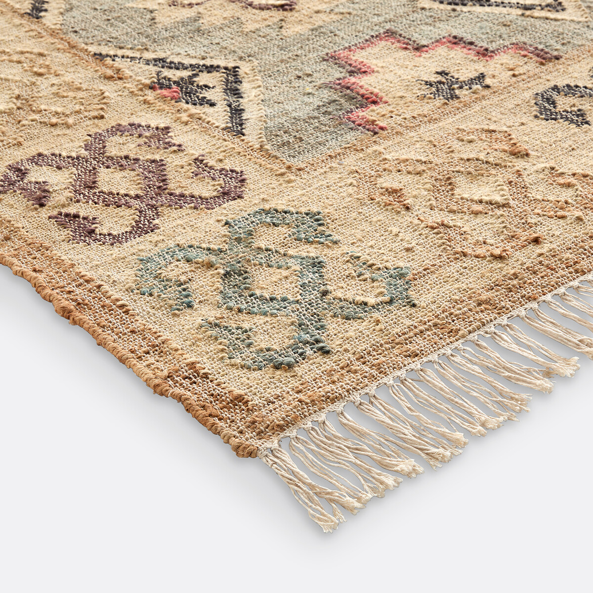 LA REDOUTE INTERIEURS<br>Tapete Kilim em juta e algodão com efeito desgastado, Kaliny