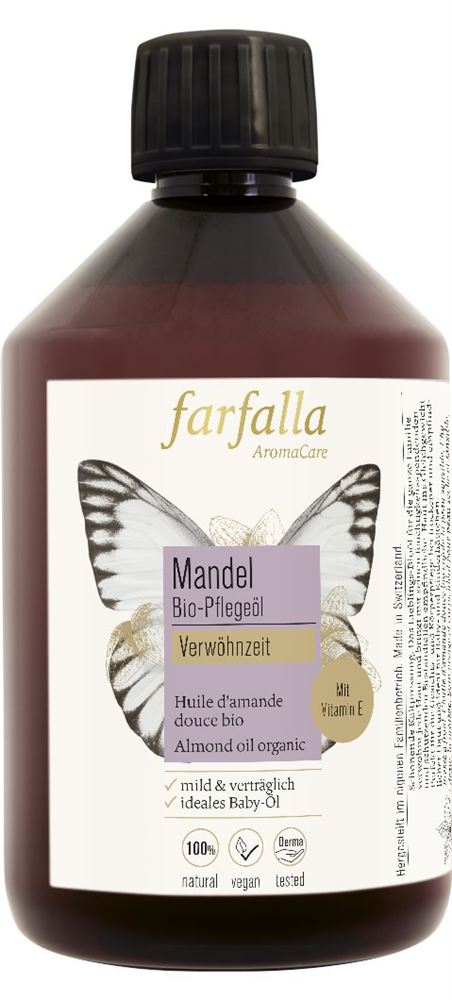 Farfalla Bio-Pflegeöl<br>500 ml, Lösung zur Anwendung auf der Haut, Mandel