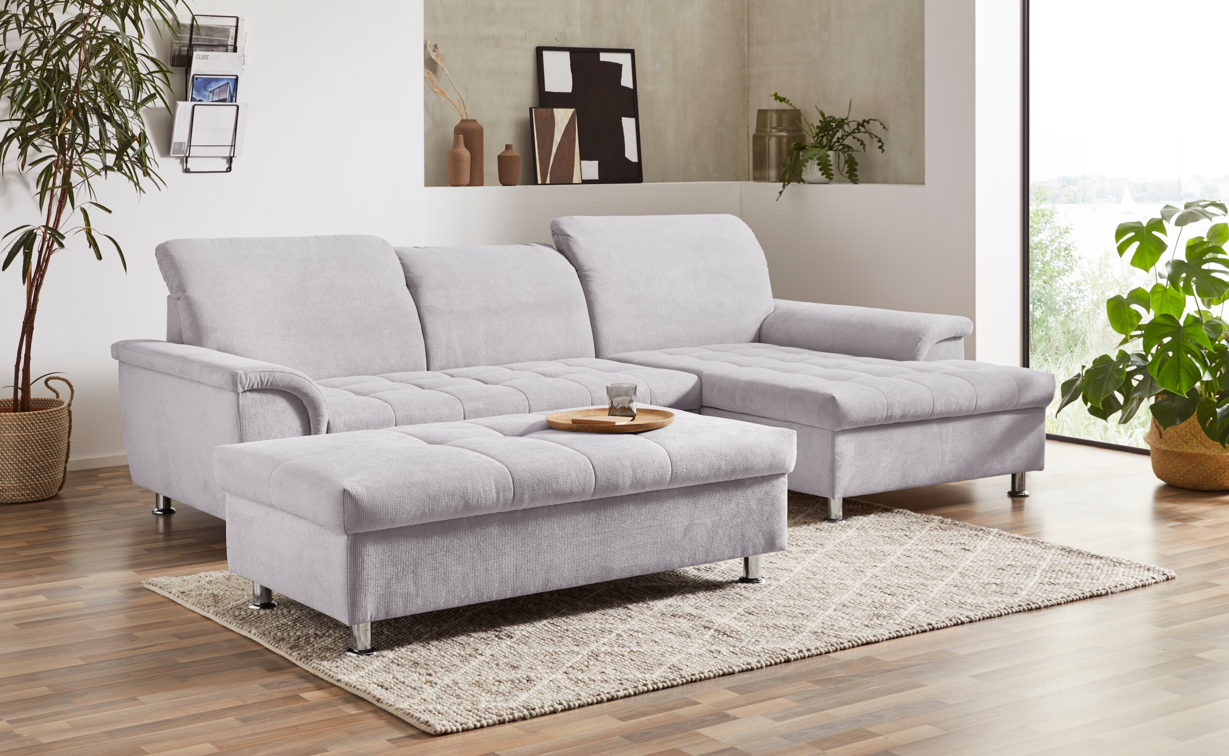 DOMO collection Stauraumhocker »Franzi« mit grossem Stauraumfach