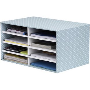 BANKERS BOX STYLE Trieur de bureau, bleu/blanc